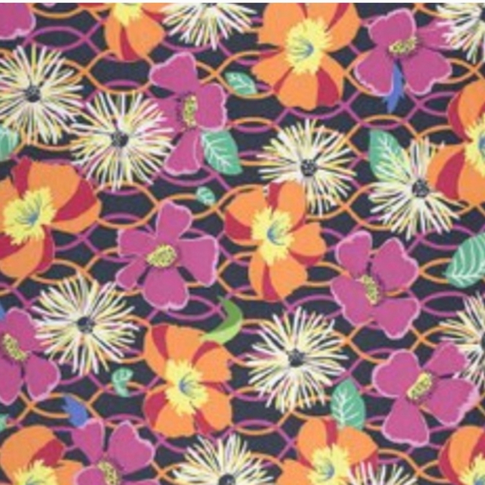 Vera Bradley Large Floral Scarf Sarong ~ Retired Jazzy Blooms ~Bright & Colorful - Picture 11 of 14